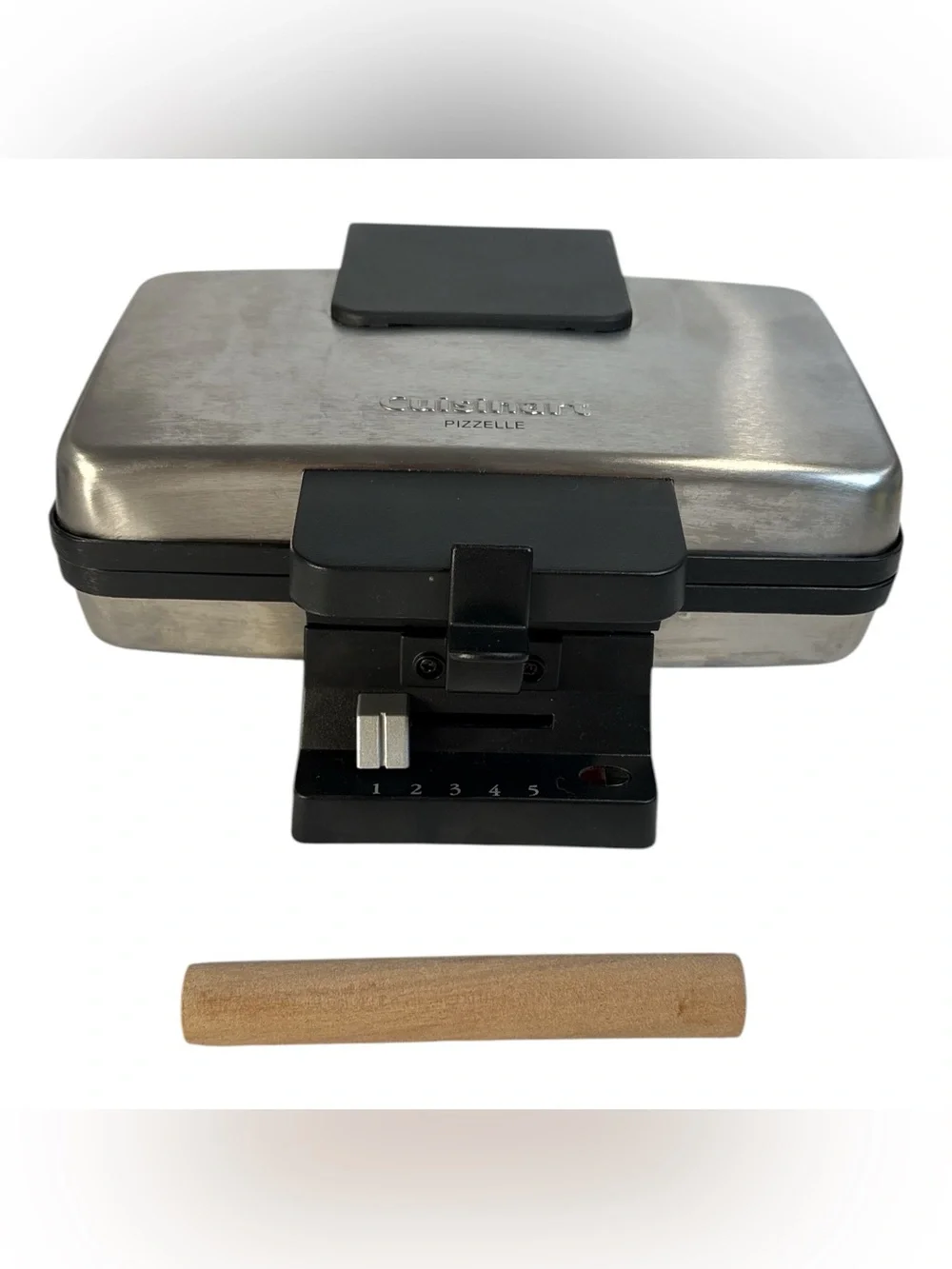 Cuisinart Pizzelle Press Maker Cannoli WM-PZ2 Stainless Steel Nonstick Tested